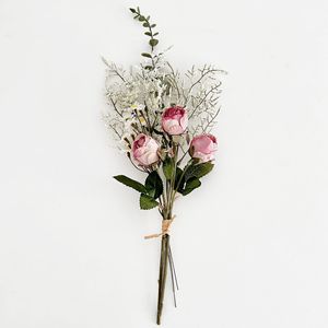 ช่อกุหลาบประดิษฐ์และดอกเดซี่ดอกไม้ผ้าไหมการจำลองสูงของตกแต่งบ้านงานแต่งงาน - Product Image 5