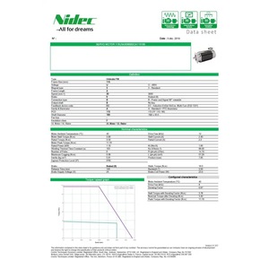 Motor de Corriente Continua Nidec DCM9B30/20 B2 170V 1.57kW 3000RPM para Mezcladoras Internas - Product Image 2