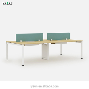 Escritorios de Trabajo Comerciales LYSUN Minimalistas, Ecológicos, Contemporáneos, de Madera, Abiertos, para 4 Personas, Convertibles y Extensibles - Product Image 4