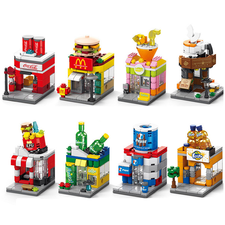 Mini City Lego Brick Set Lego Toy Shop High Quality Building Block