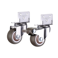 1 pouce 1.25 pouce 1.5 pouce 2 pouces support à fleurs en forme de L roue universelle côté angle droit roulette table et chaise roue de berceau