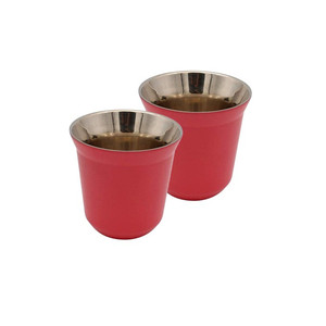 Café expresso Double paroi <span class=keywords><strong>Thermos</strong></span> Capsule café thé boisson tasses ensemble tasses à expresso en acier inoxydable tasse à expresso - Product Image 4
