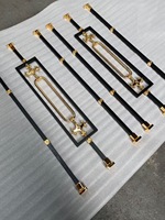 Rampe d'escalier extérieure en fer forgé moderne et contemporaine avec couleurs et motifs décoratifs personnalisables H 950 mm Garantie 1 an