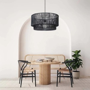 Luxurious Twilight Lace Rattan Pendant Light Boho Rattan Hanging Ceiling Lamp Premimun Quality Luxury Home Decor - Product Image 1