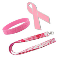 Ruban de soie épingle de sensibilisation rose, sensibilisation au cancer du sein, articles de cancer du sein épingles de sûreté de dégagement