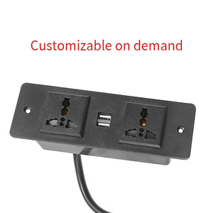 Ổ Cắm Ẩn Giắc Cắm Thông Dụng Giá Để Bàn Đầu Giường Tích Hợp Đồ Nội Thất Lõm Có Cửa An Toàn Và Cổng <span class=keywords><strong>USB</strong></span> Cứng - Product Image 4