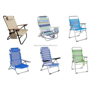定制制造商易携带可调汤米巴哈马沙滩椅金属手提椅