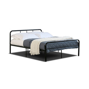 2026 ENTRADA Modern Design Single & Double Metal <b>Bed</b> Curved Headboard <b>Low</b> Price Steel <b>Frame</b> Evergreen Mail Order Bedroom Furnitu - Product Image 2