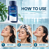 Shampoo antipelliculaire à marque privée pour cuir chevelu sujet aux pellicules, nettoyage en profondeur des cheveux, sensation rafraîchissante et soin quotidien du cuir chevelu 200 mL