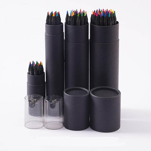 Útiles escolares de alta calidad Papelería Lápices de colores estándar 72 unids/set Lápiz de color de madera con bolsa de lona - Product Image 4