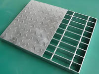 Rejilla de Acero con Bajo Contenido de Carbono Estándar ASTM, Rejilla de Drenaje para Piso, Rejilla de Acero Galvanizado para Pasarelas