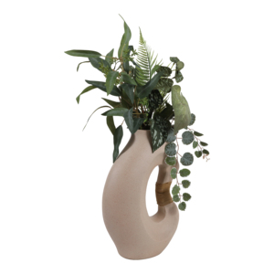 Vaso Astratto Ecomix Moderno Scultoreo con Manico per Arredamento Soggiorno e Esposizione Decorativa - Product Image 2