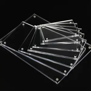 High Transparent Clear Acrylic Photo Frame Price Tag Display Stand