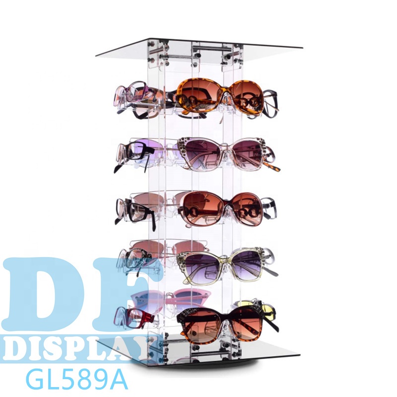 Акриловый вращающийся держатель для солнцезащитных очков и очков, мужской держатель для лыж/безопасных очков, стойка для солнцезащитных очков