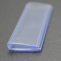 Bande transparente en plastique d'étiquette de profil d'extrusion de PVC d'étagère de supermarché