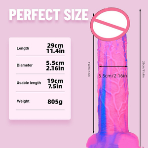 Scarletsin D-28 Weicher 100% Wasserdichter Langer <span class=keywords><strong>Dildo</strong></span> Erwachsenen-Sexspielzeug für Frauen <span class=keywords><strong>Penis</strong></span>-Simulation Orgasmus-<span class=keywords><strong>Masturbator</strong></span> - Product Image 3