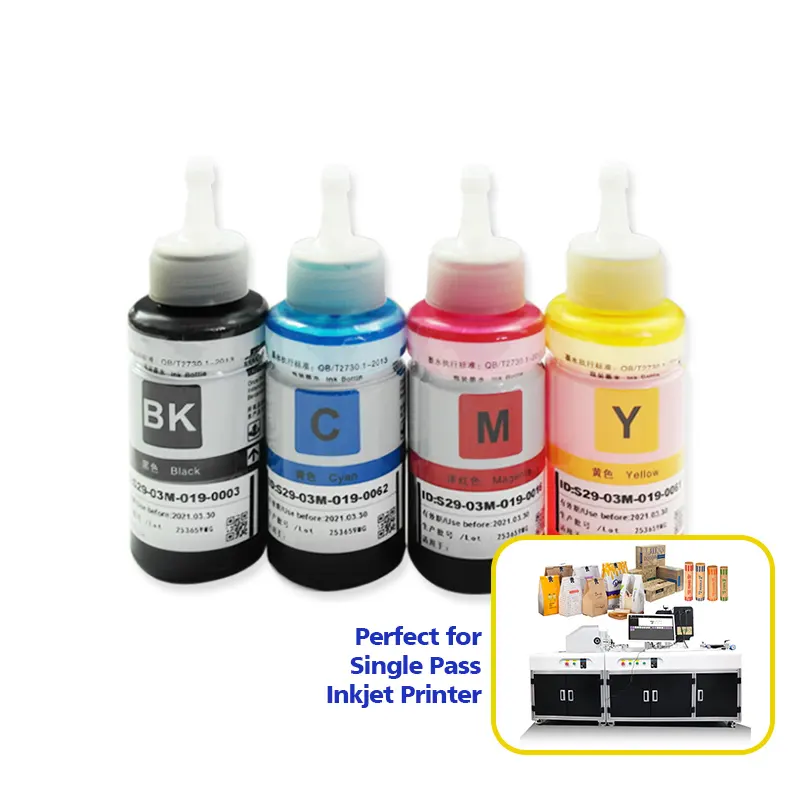 Inchiostro a base d'acqua per uso alimentare colore vivido 1L 500ml colorante pigmento inchiostro per stampante digitale a passaggio singolo hp testina di stampa