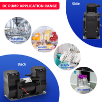 Pompa Vakum Diafragma DC Kecil 12V24V/110V/220V -85kpa Pompa Kompresor Ganda untuk Peralatan Medis atau Tekanan Darah