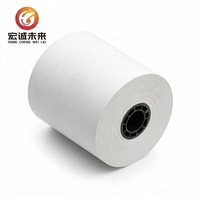 Rouleaux de papier thermique 57x50, revêtement haute sensibilité, impression claire uniforme pour les machines de caisse, les banques, les supermarchés