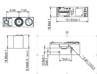 AD326 Mesin Pemindai Kode Batang 2D Modul Pembaca Kode QR Pemindai Tertanam USB TTL-232 Kecepatan Tinggi untuk Kontrol Akses Kios POS