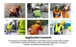 Giacca con cappuccio impermeabile di sicurezza riflettente alta visibilità da uomo in tessuto Oxford alta qualità da uomo - Product Image 4