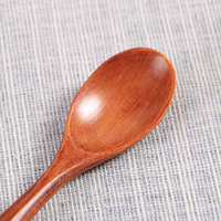 Cuillère en bois d'acacia miniature, faite à la main, pour la confiture, l'espresso, vente en gros, en vrac, pas cher