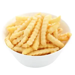 Crinkle-Cut French Fries Chinese Frozen Vegetables Wholesale Straight-Cut Potato Chips Export to Southeast