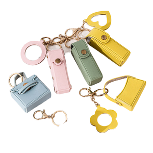 Luxury Keychain, Fashionable Pu Leather Keychain, Portable