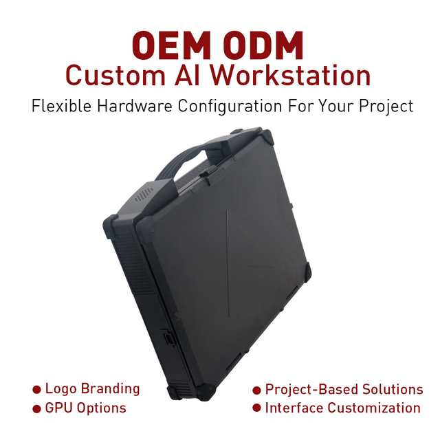 OEM ODM Rugged Industrial Laptop Ultra 7 155H Intel I7 Aluminium Body AI Computing Platform 15.6" 1TB NVMe SSD RTX4090 Stock