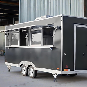 Food Truck Personnalisé en Acier Inoxydable, Équipement de Cuisine Professionnel Complet, Résistant à la Rouille, Alimentation Intégrée pour Snacks et Frites Mobiles - Product Image 1