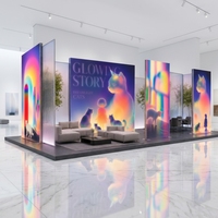 Mur d'affichage modulaire SEG en tissu, grand écran rétroéclairé, boîte à lumière LED haute luminosité, cadre en PVC résistant aux intempéries pour salon professionnel