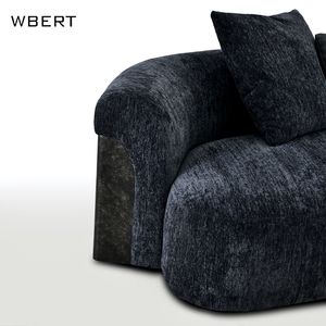 Juego de sofá Seccional de arco moderno de lujo nórdico grande para Villa y Hotel WBERT relleno de esponja de tela de lujo decoración moderna para sala de estar - Product Image 6