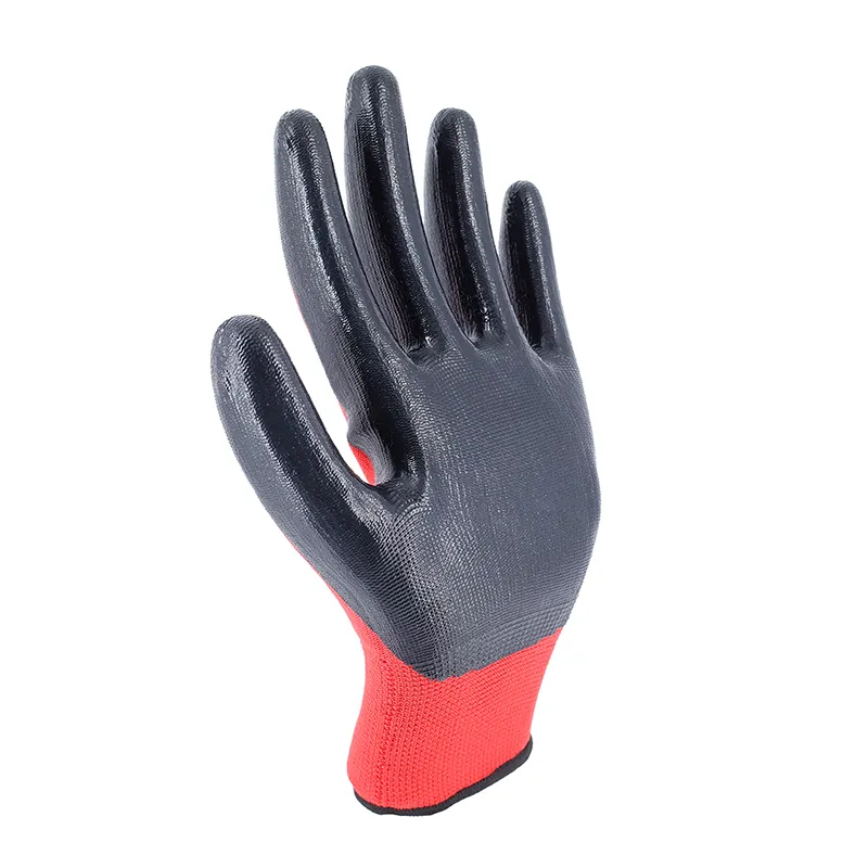 Gran oferta, guantes de seguridad para el trabajo sumergidos ecológicos, guantes de nitrilo para trabajos industriales