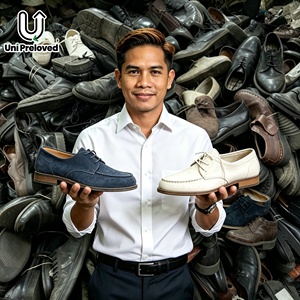 รองเท้าหนังผู้ชายคุณภาพสูง Uni Preloved รุ่น S11 รองเท้าเดรสมือสอง แพ็คแบบเบล - Product Image 2