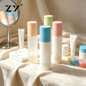 Round Cap Mono PP AS PS Skincare <strong>Cream</strong> 30ml 50ml 100ml Spray Cosmetic Serum Lotion Plastic Airless Pump Bottle Packaging - Product Image 6