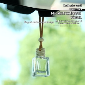 Vente directe d'usine, flacon <span class=keywords><strong>en</strong></span> verre carré de 10 ml pour désodorisant de <span class=keywords><strong>voiture</strong></span> avec bouchon <span class=keywords><strong>en</strong></span> bois - Product Image 3