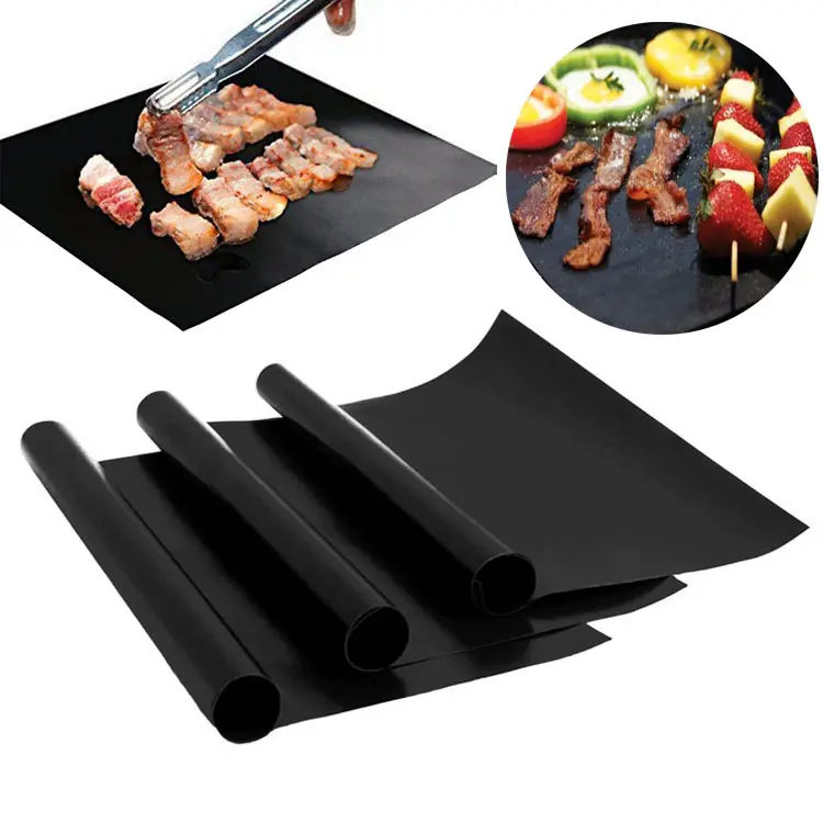 BBQ Grill Mat Heavy Duty Cooking Reusable Sheet Non-Stick Barbecue Mat