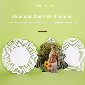 Vente en gros de moulinets à vent DIY par sublimation pour la décoration de jardin, moulinets à vent ronds de 10 pouces pour la décoration de jardin - Product Image 2
