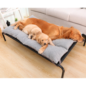 Cama para Mascotas Elevada, Rectangular, de Tela Texlin Negra, con Tubo de Hierro, para Exteriores, Recreativa, Grande, Ventilada y Refrescante, Fabricada en China - Product Image 2