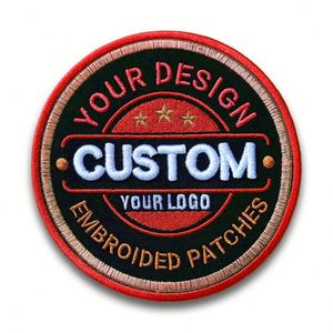 Custom Logo 3D Embroidery Patches-Eco-Friendly Twill <b>Fabric</b> Iron-On Style OEM/ODM Supplier for Hats & Bags - Product Image 2