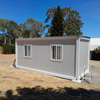 Micro-Maison Modulaire Préfabriquée en Acier de 40 Pieds, Détachable, Type Conteneur, Cabine, Boutique, Secours d'Urgence, Maison Mobile, Chambre à Panneaux Sandwich