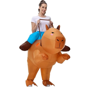Nuevo <span class=keywords><strong>Disfraz</strong></span> Inflable de Capibara Unisex de Poliéster, Divertido para Cosplay, Halloween, Fiestas de Adultos y Parejas - Product Image 1