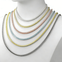 Collier tennis en moissanite certifiée GRA de 2 mm à 6,5 mm pour femmes et hommes, en argent sterling 925, bijoux fins, fabricant sur mesure