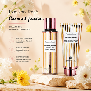 Set Fragranza con Lozione Corpo e Spray Profumato al Cocco e Frangipane, Set Regalo per la Cura del Corpo Idratante e Luminoso per <span class=keywords><strong>Donne</strong></span> - Product Image 2