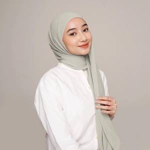 Ánh sáng lung linh voan hai giai điệu lụa <span class=keywords><strong>chiffon</strong></span> tinh khiết Dubai Hàn Quốc voan Pashmina kemboja hijab thiết yếu hồi giáo SELENE ánh sáng lung linh - Product Image 2
