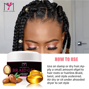 MUYANG Wholesale Natural Women Edge Control <b>Styling</b> Braiding Jam <b>Gel</b> Loc braid <b>gel</b> - Product Image 3
