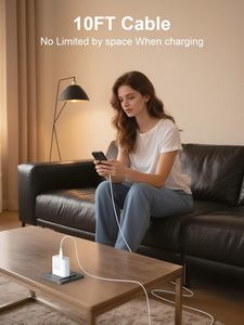 Chargeur Rapide <span class=keywords><strong>USB</strong></span> <span class=keywords><strong>C</strong></span> 45W et <span class=keywords><strong>C</strong></span>âble de Recharge 3m pour <span class=keywords><strong>iPhone</strong></span> 16 16 Pro 16 Pro Max 16 Plus Pro Max Port Type-<span class=keywords><strong>C</strong></span> - Product Image 6