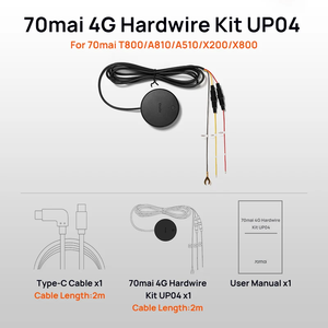 Kit Hardware 70 <span class=keywords><strong>Mai</strong></span> UP04 4G Cavo di Sorveglianza Parcheggio per DVR Auto T800, X800, A510, 4K A810 e Dash Cam X200 - Product Image 3