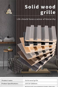 Panneau mural décoratif moderne en bois massif imperméable pour la décoration intérieure de villas, hôtels et bureaux - Product Image 1