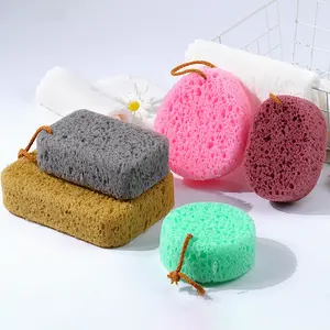 Briolette Honeycomb Colorful Bathing Sponge Kitchen And Home Cleaning Dishwashing Bathroom Supplies Showering Sponge